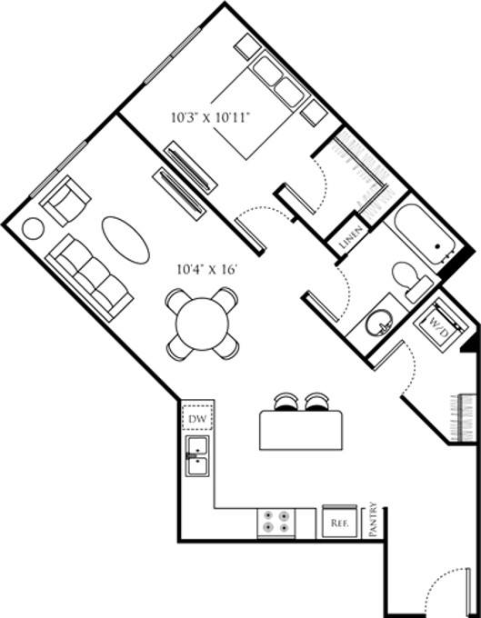 Floor plan layout diagram for A24 Premium